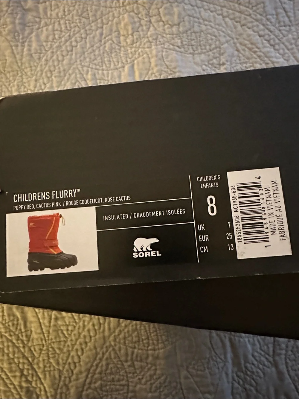 Sorel Kids' Bright Pink and Orange Winter Boot with Black Sole